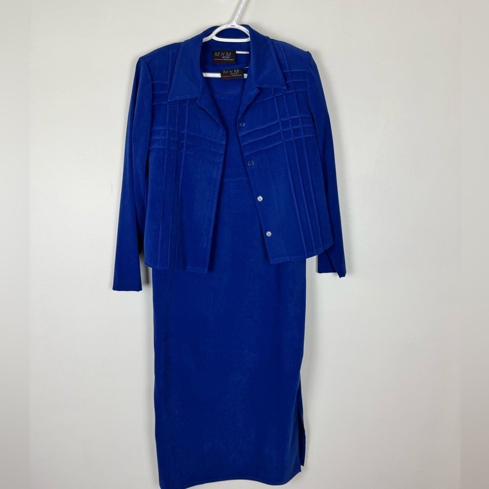 M H M Melissa Harper 2 Piece Dress Set Dress and Top Size 8 Petite